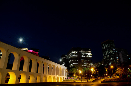 Arcos da Lapa at night Arcos da Lapa at night