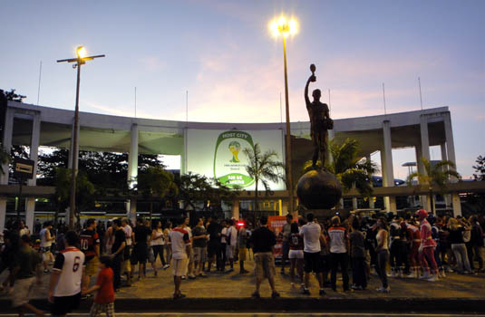 Brazilian soccer game - Maracana Rio Brazil Brazilian soccer game - Maracana Rio Brazil